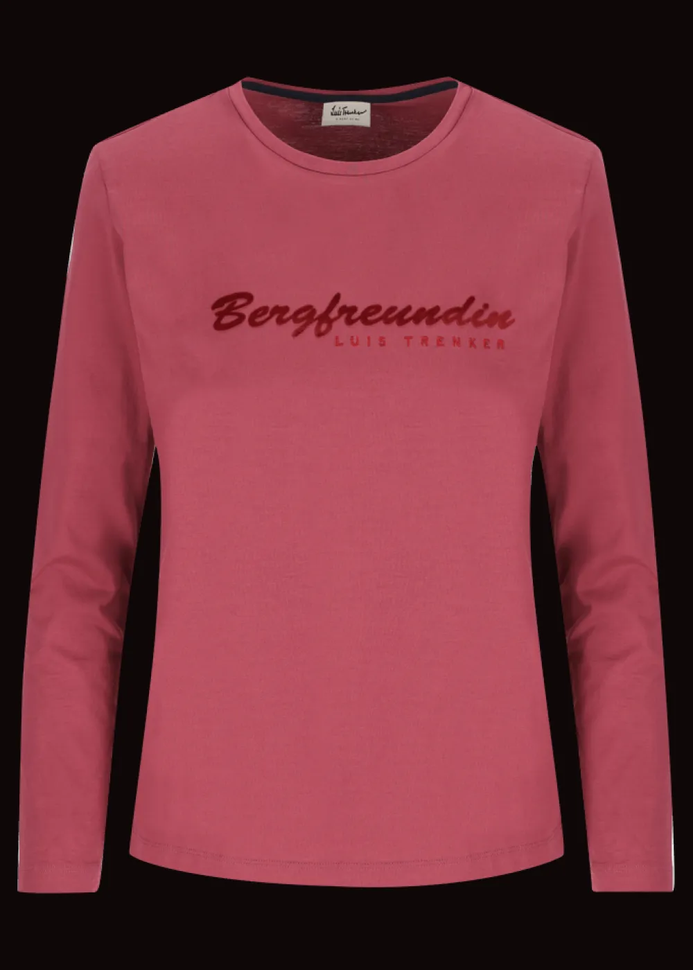 Damen Luis Trenker Langarmshirt Mit Schriftzug Bergfreundin