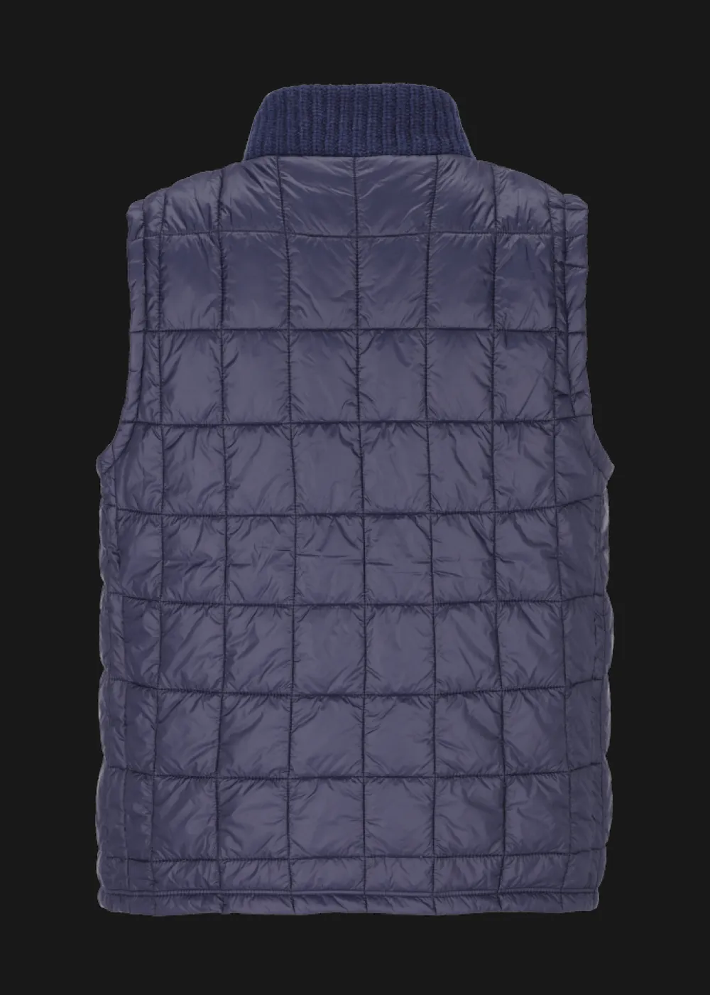 Herren Luis Trenker Nylon-Weste Mit Strickkragen Lugus