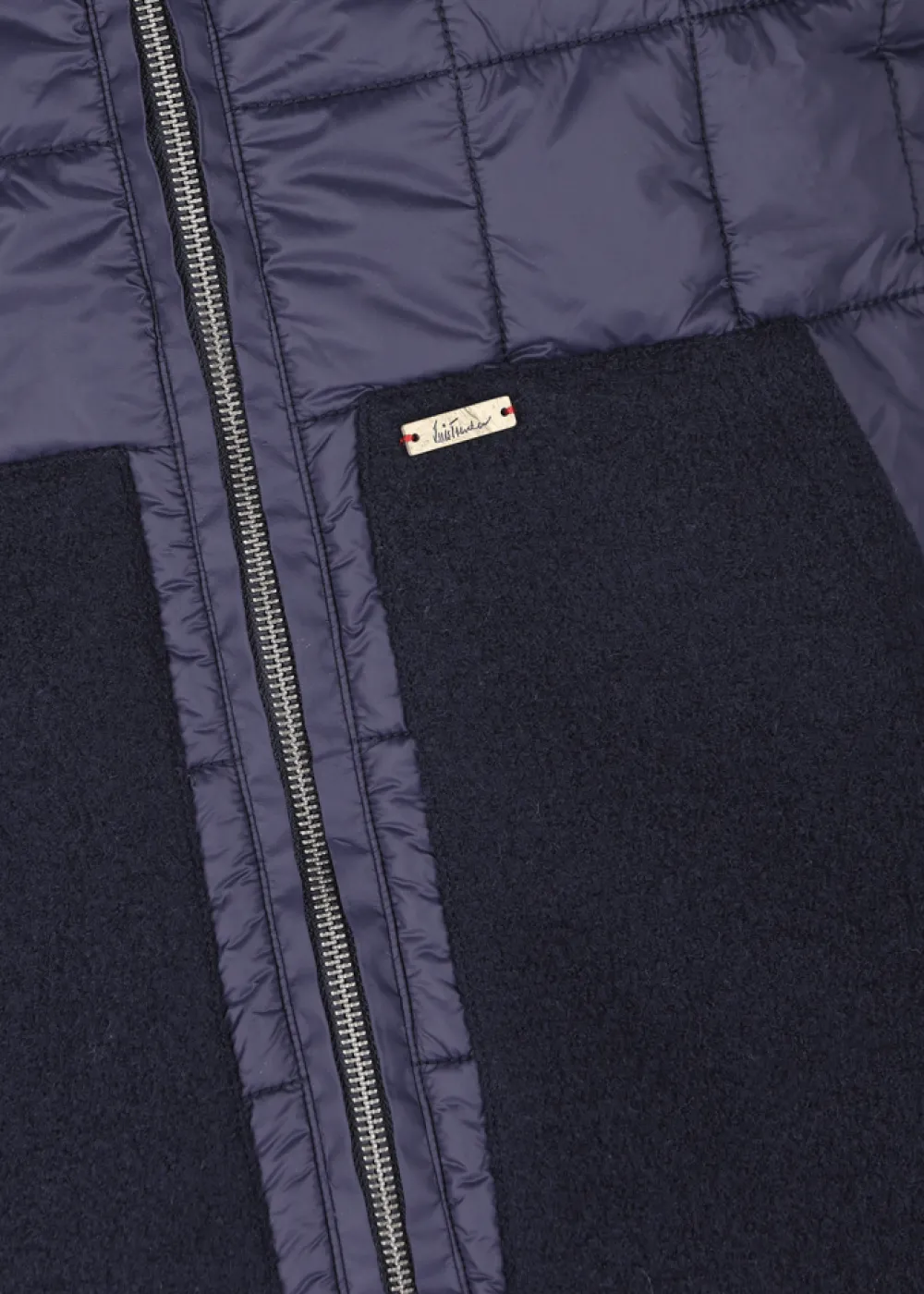 Herren Luis Trenker Nylon-Weste Mit Strickkragen Lugus