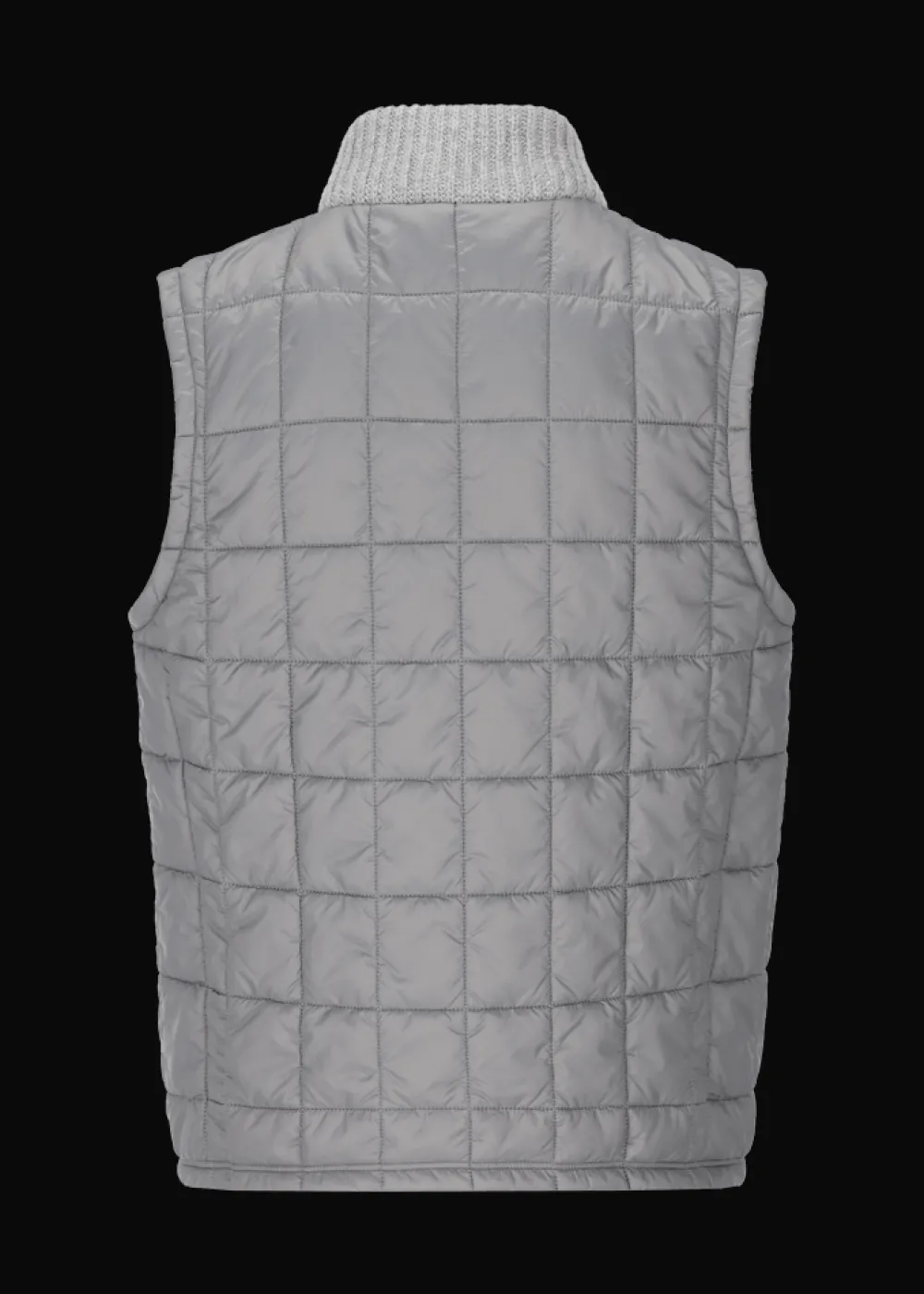 Herren Luis Trenker Nylon-Weste Mit Strickkragen Lugus