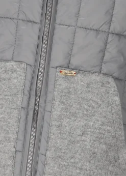 Herren Luis Trenker Nylon-Weste Mit Strickkragen Lugus