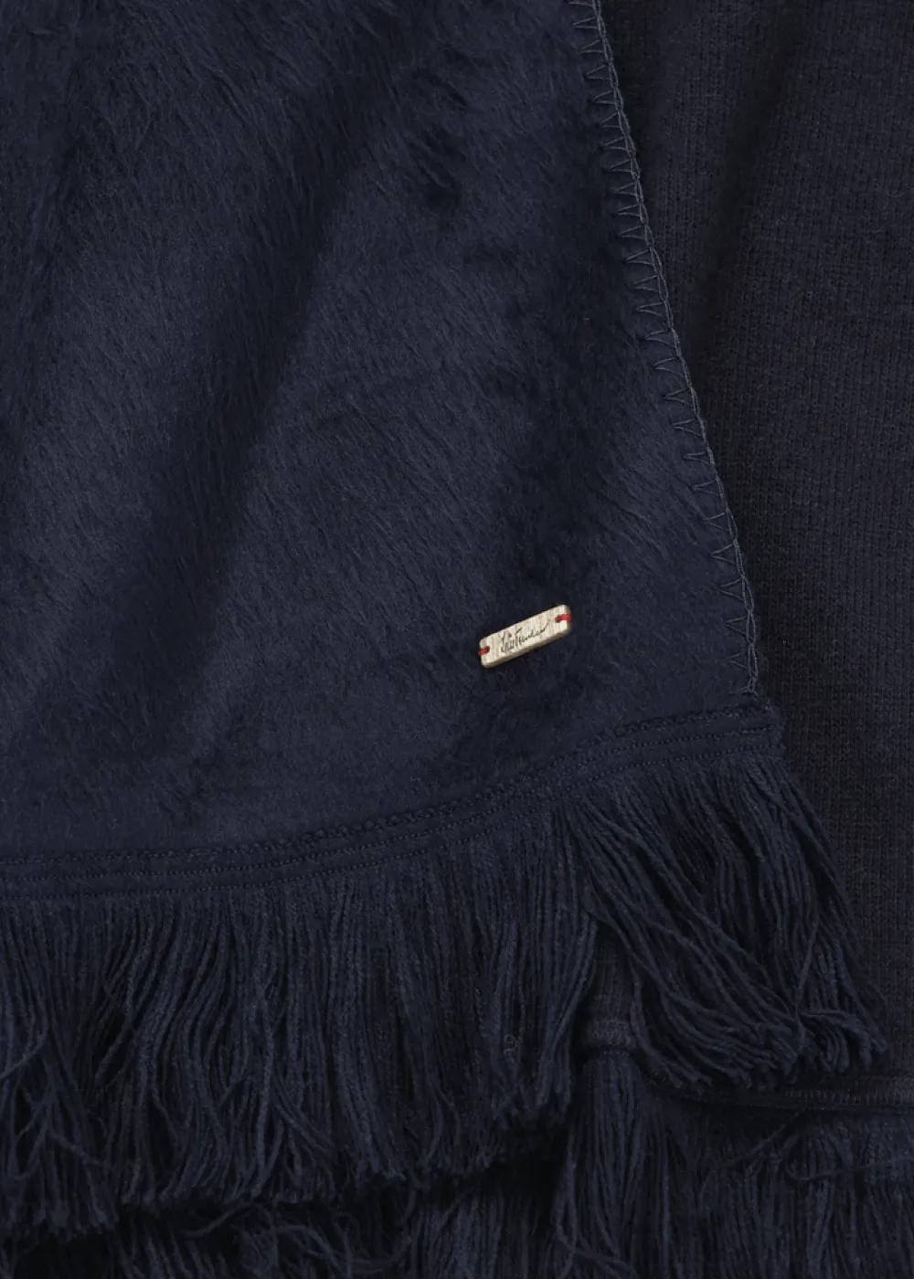Damen Luis Trenker Poncho Mit Fransen Lupiera