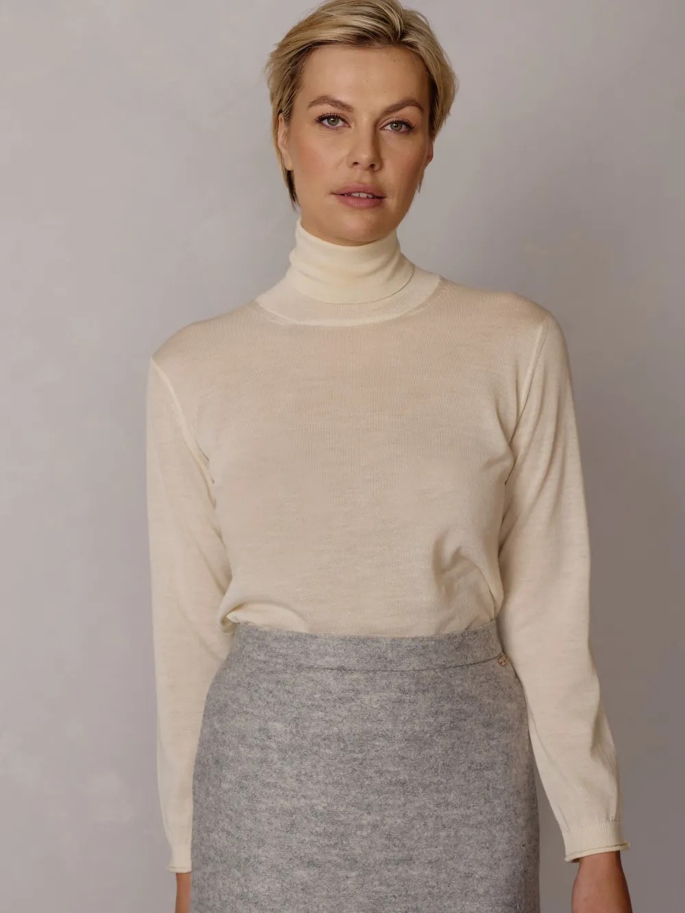 Damen Luis Trenker Rollkragenpullover Aus Merinowolle Luwilma