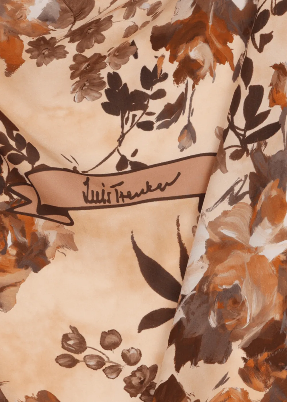 Damen Luis Trenker Seidentuch Mit Blumenprint Lufrancara