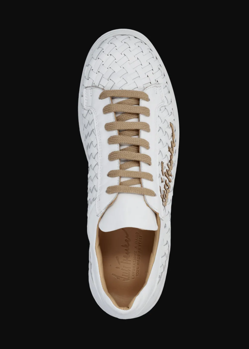 Herren Luis Trenker Sneaker Aus Geflochtenem Leder Lupintros