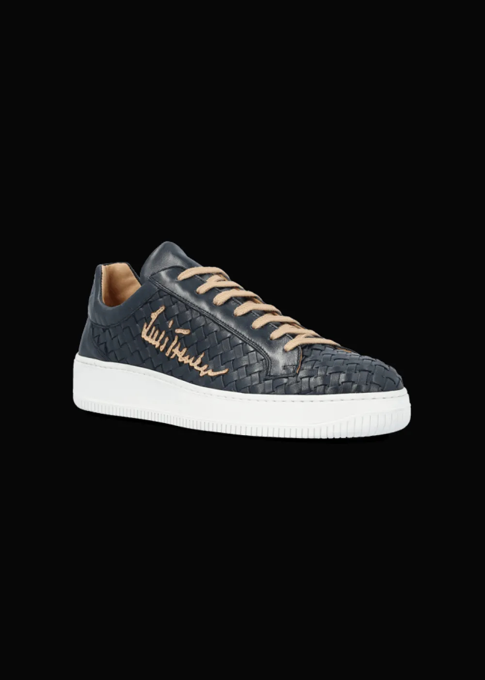 Herren Luis Trenker Sneaker Aus Geflochtenem Leder Lupintros
