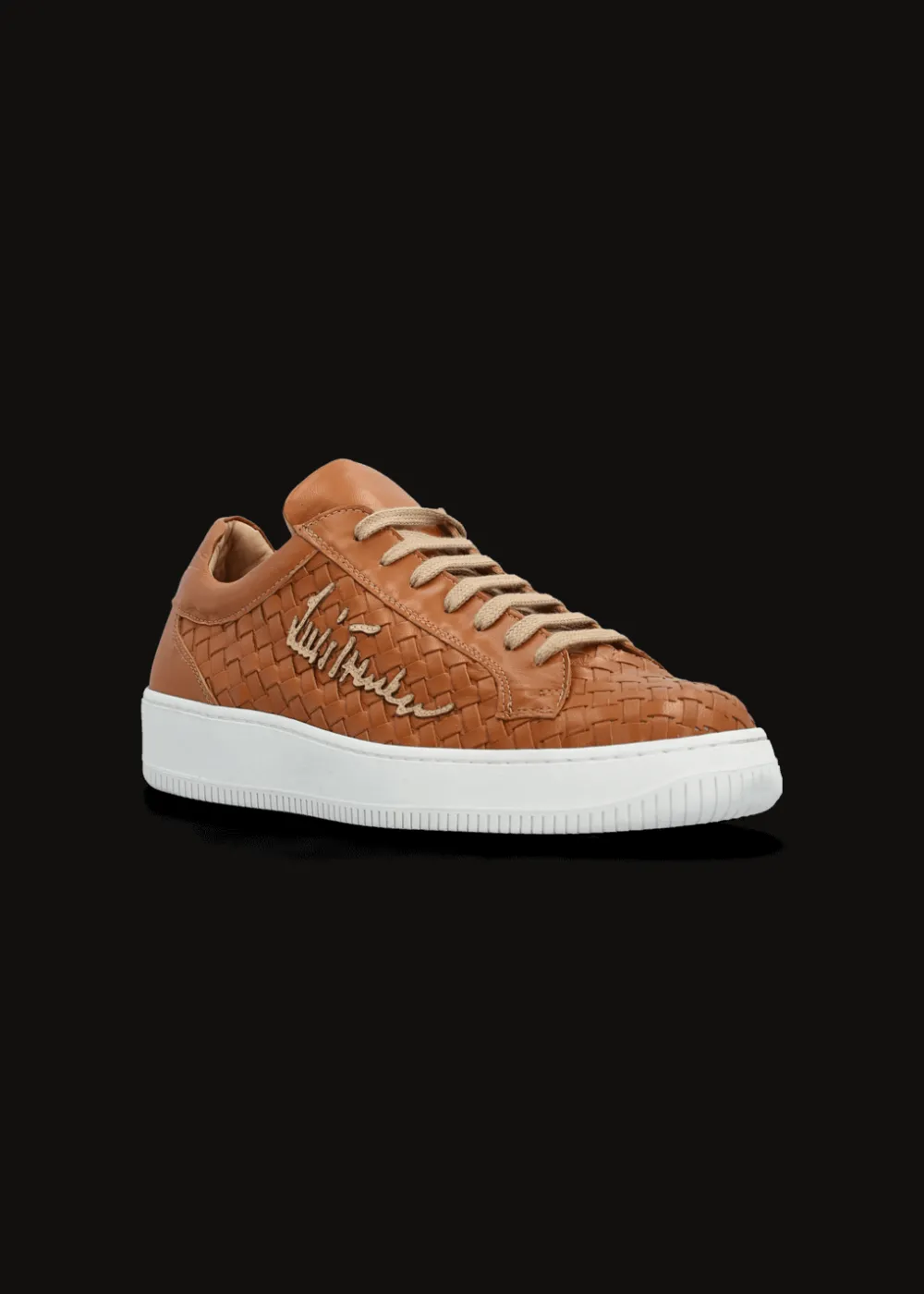 Herren Luis Trenker Sneaker Aus Geflochtenem Leder Lupintros