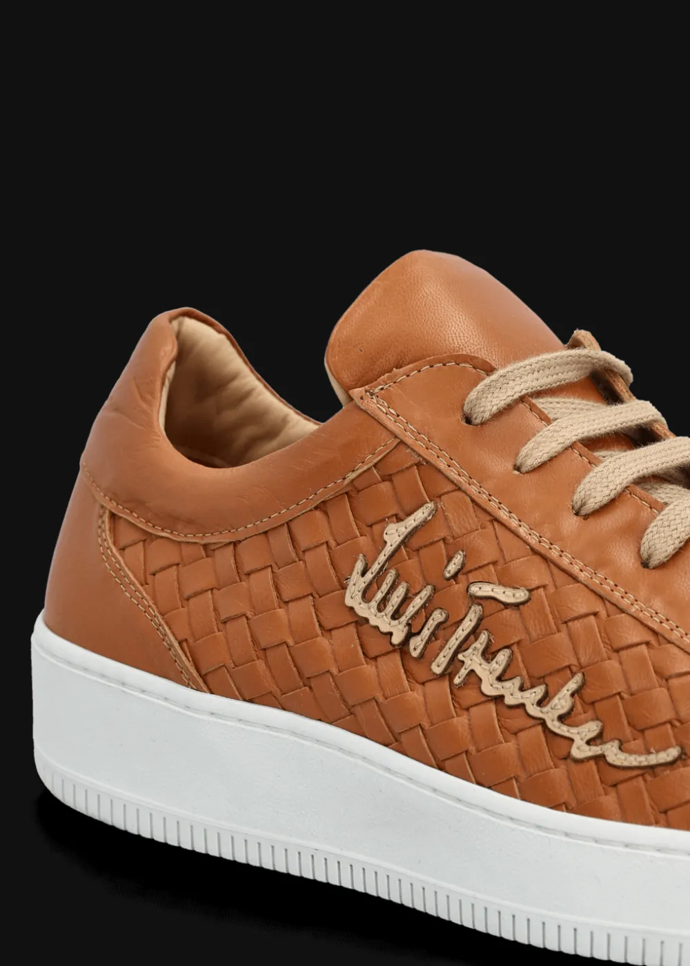 Herren Luis Trenker Sneaker Aus Geflochtenem Leder Lupintros