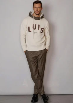 Herren Luis Trenker Strickpullover Mit Kapuze Luwilfried