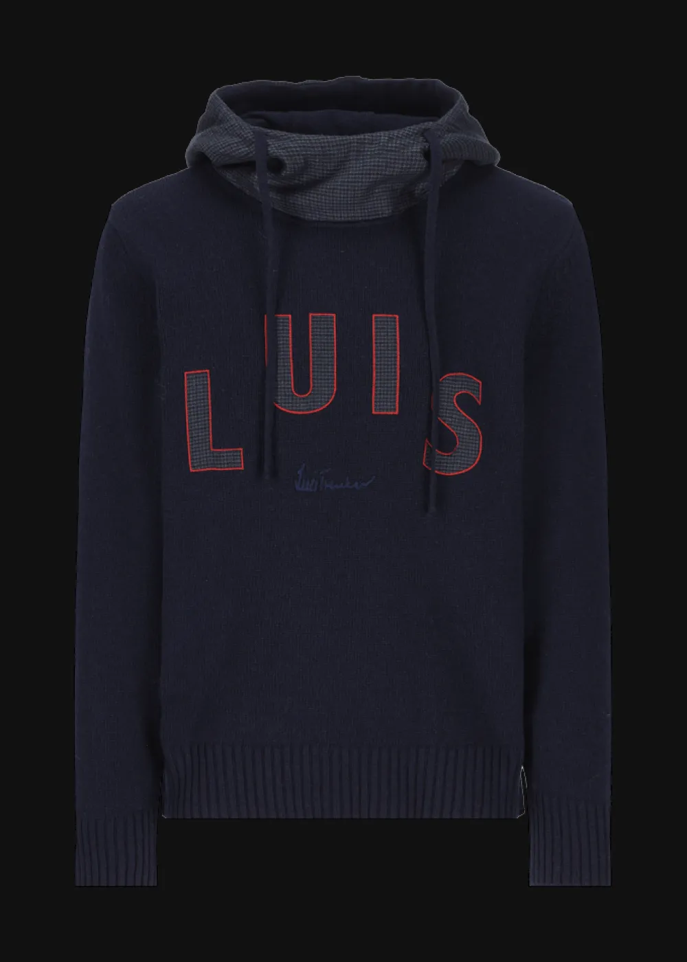 Herren Luis Trenker Strickpullover Mit Kapuze Luwilfried