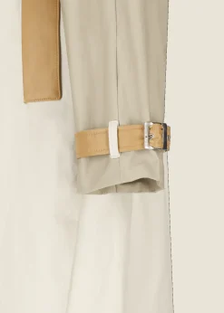 Damen Luis Trenker Trenchcoat Mit Lederdetails Ludamiana