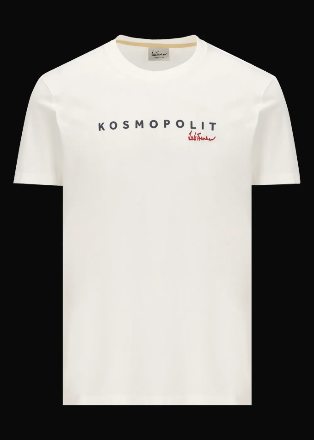 Herren Luis Trenker T-Shirt Mit Logostickerei Und Print Kosmopolit