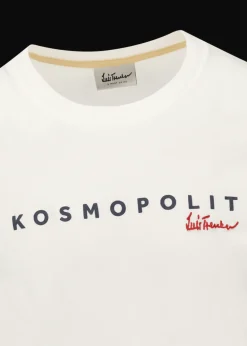 Herren Luis Trenker T-Shirt Mit Logostickerei Und Print Kosmopolit