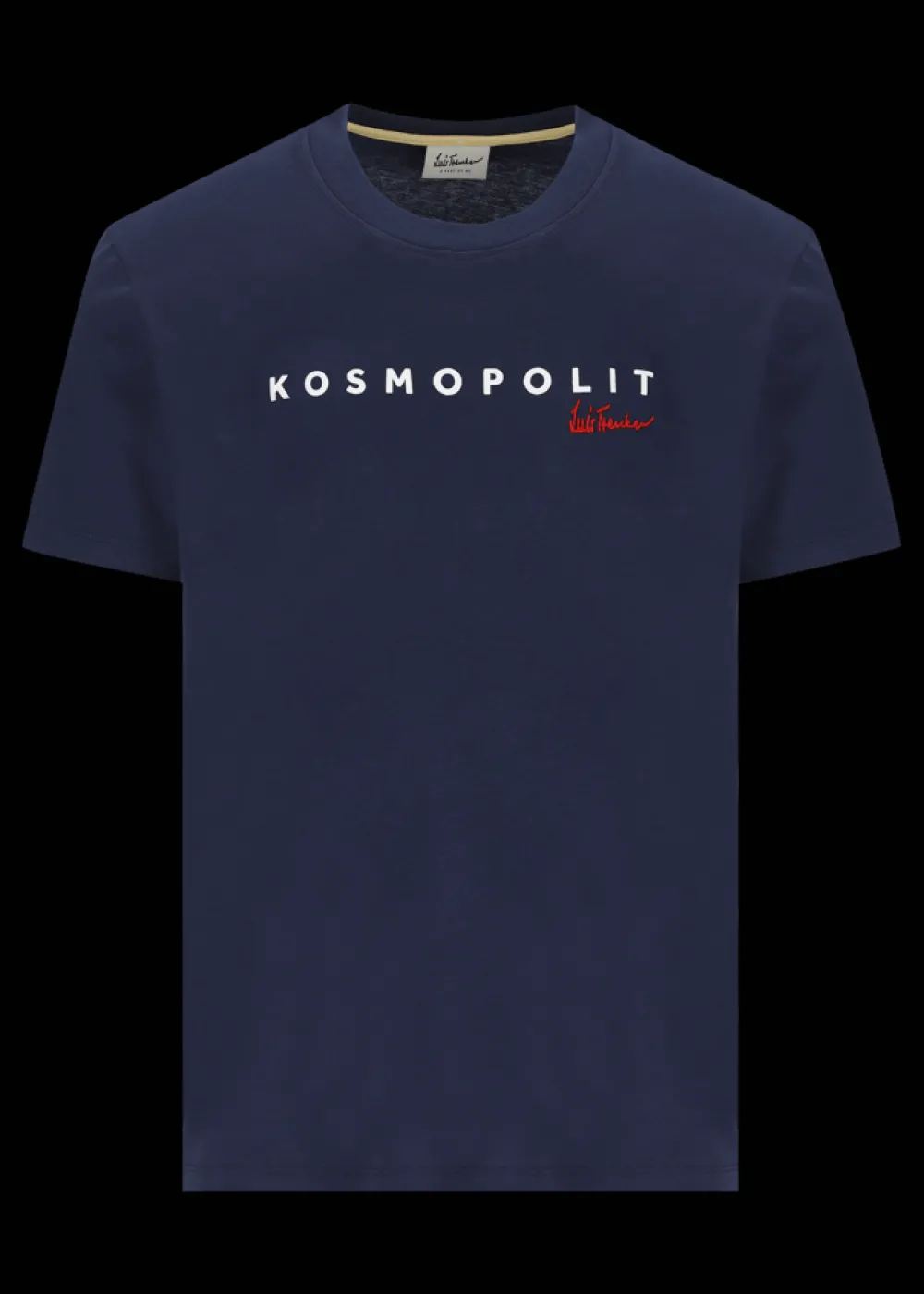 Herren Luis Trenker T-Shirt Mit Logostickerei Und Print Kosmopolit