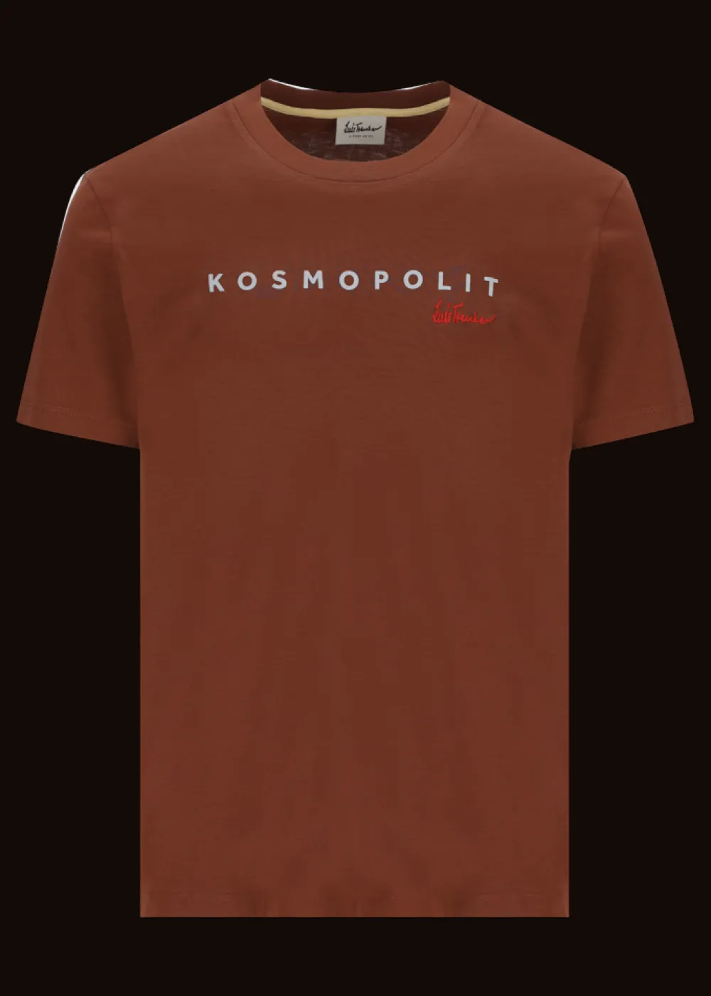 Herren Luis Trenker T-Shirt Mit Logostickerei Und Print Kosmopolit