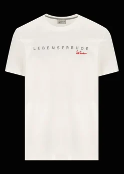 Herren Luis Trenker T-Shirt Mit Schriftzug Lebensfreude