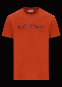 Herren Luis Trenker T-Shirt Mit Slogan Der Berg Ruft