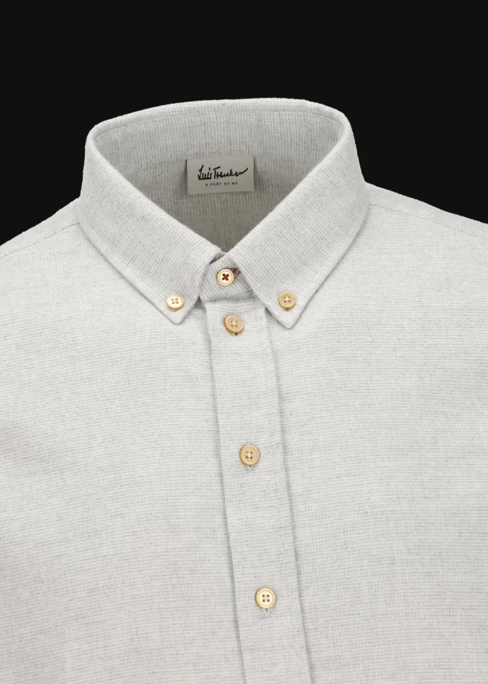 Herren Luis Trenker Twill-Hemd Mit Button-Down-Kragen Lubenzio