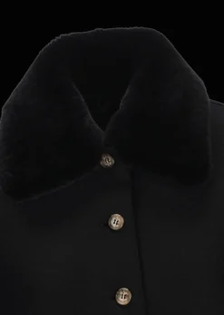 Damen Luis Trenker Walk-Blazer Mit Pelzkragen Luroberta