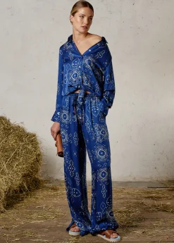 Damen Luis Trenker Weite Hose Mit Bandanaprint Luliana